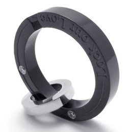Pendentif En Titane Black Lovers Pour Homme