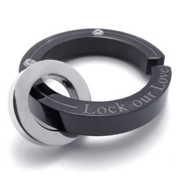 Pendentif En Titane Black Lovers Pour Homme