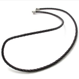 Collier En Titane Marron De 20 Pouces