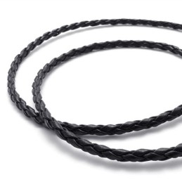Collier En Titane Noir De 20 Pouces