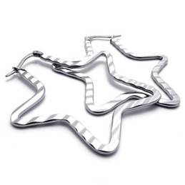 Boucles D'Oreilles En Titane Étoile