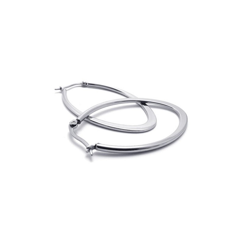 Boucles D'Oreilles En Titane Avec Anneau En O Boucles D'Oreilles En Titane Avec Anneau En O