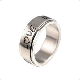 Bague En Titane Love Rotation