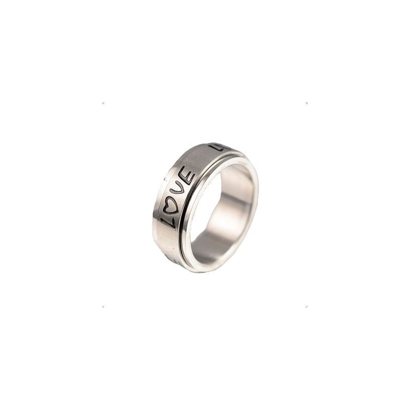 Bague En Titane Love Rotation Bague En Titane Love Rotation