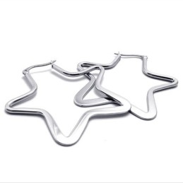 Boucles D'Oreilles En Titane Étoile