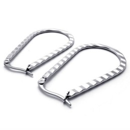 Boucles D'Oreilles En Titane U-Drop