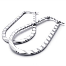 Boucles D'Oreilles En Titane U-Drop