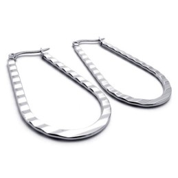 Boucles D'Oreilles En Titane U-Drop