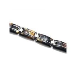 Bracelet Jonc En Caoutchouc Et Titane Pur Pour Homme Et Garçon