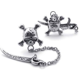 Boucles D'Oreilles En Titane Épée