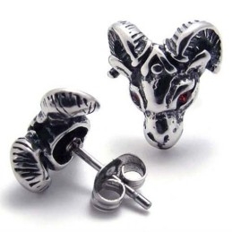 Boucles D'Oreilles En Titane Red Diamond Sheep