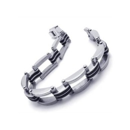 Bracelet À Breloques En Titane Pur Pour Homme Et Garçon