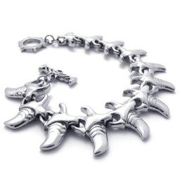 Bracelet En Titane Avec Corne De 8,7 Pouces