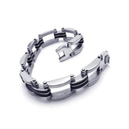 Bracelet À Breloques En Titane Pur Pour Homme Et Garçon