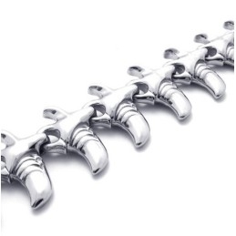Bracelet En Titane Avec Corne De 8,7 Pouces