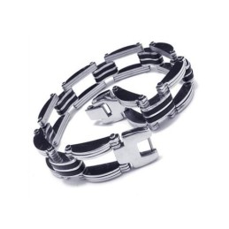 Bracelet À Breloques En Titane Pur Pour Homme Et Garçon