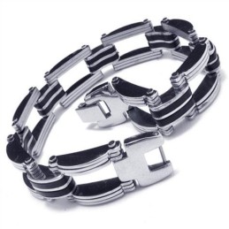 Bracelet À Breloques En Titane Pur Pour Homme Et Garçon