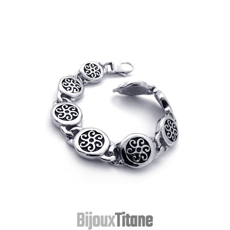 Bracelet Rétro En Titane De 8,7 Pouces Bracelet Rétro En Titane De 8,7 Pouces