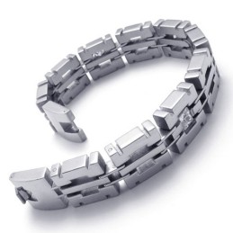 Bracelet En Titane Et Diamant De 8,1 Pouces
