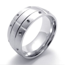 Bague En Titane Poli