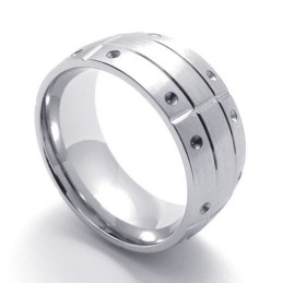 Bague En Titane Poli