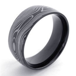 Bague En Titane Noir