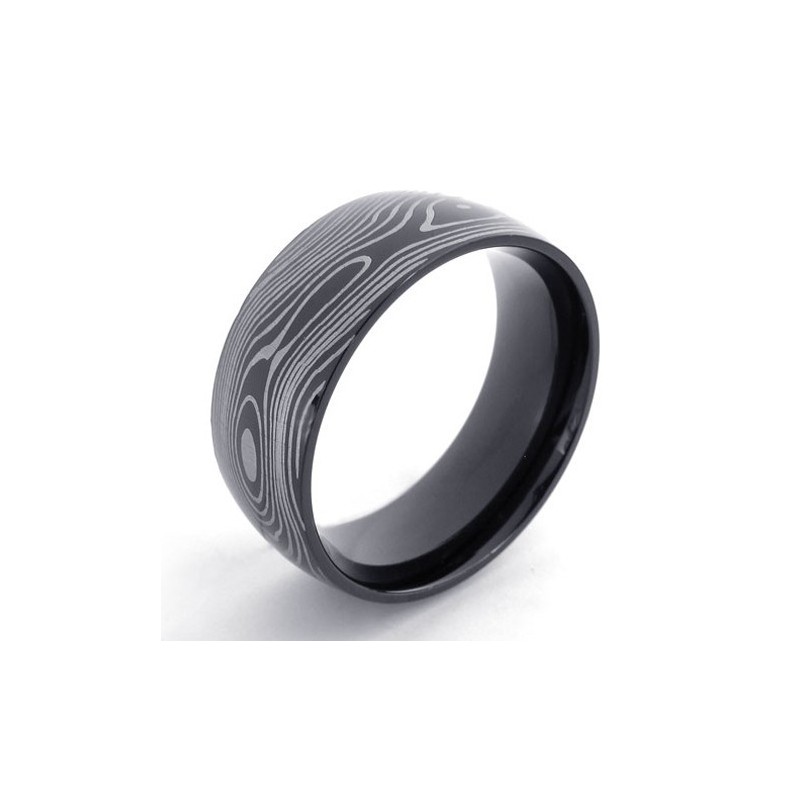 Bague En Titane Noir Bague En Titane Noir