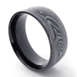 Bague En Titane Noir
