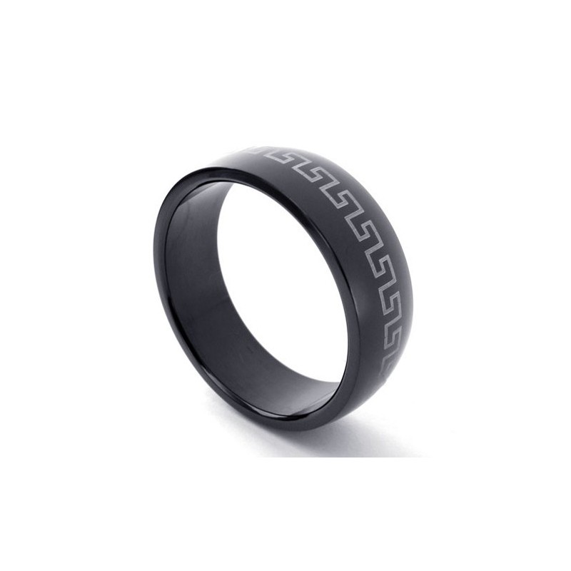 Bague En Titane Noir Bague En Titane Noir