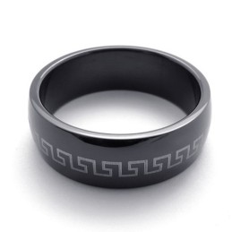 Bague En Titane Noir