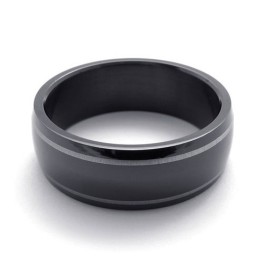 Bague En Titane Noir