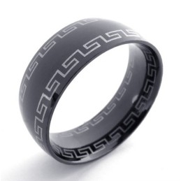 Bague En Titane Noir