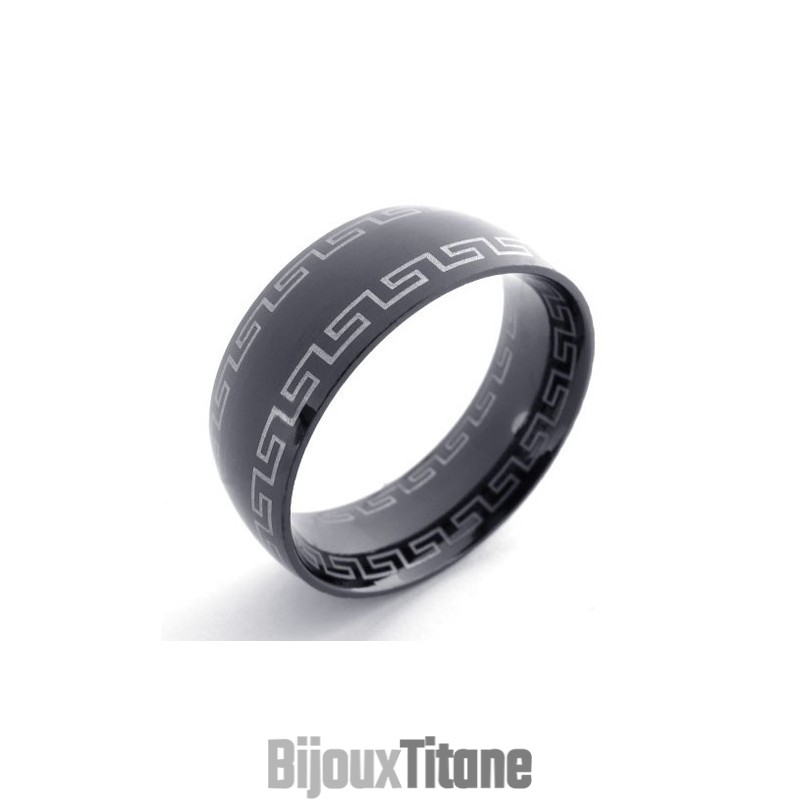 Bague En Titane Noir Bague En Titane Noir