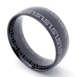 Bague En Titane Noir