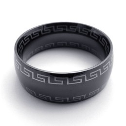 Bague En Titane Noir