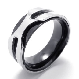 Bague En Titane Noir