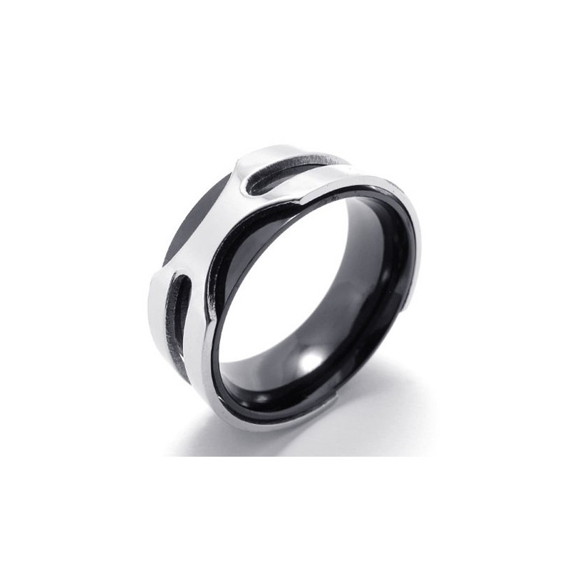 Bague En Titane Noir Bague En Titane Noir