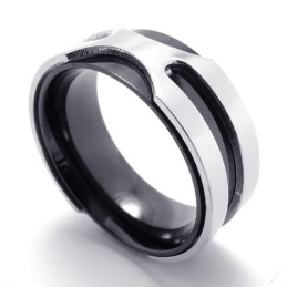 Bague En Titane Noir