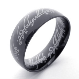 Bague En Titane Du Seigneur Noir