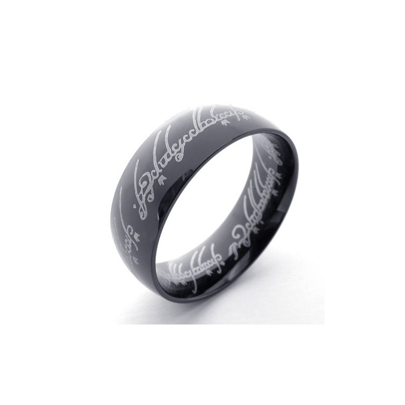 Bague En Titane Du Seigneur Noir Bague En Titane Du Seigneur Noir