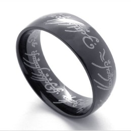 Bague En Titane Du Seigneur Noir