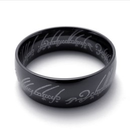 Bague En Titane Du Seigneur Noir