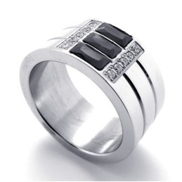 Bague En Titane Poli