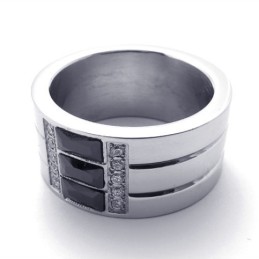 Bague En Titane Poli