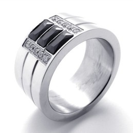Bague En Titane Poli