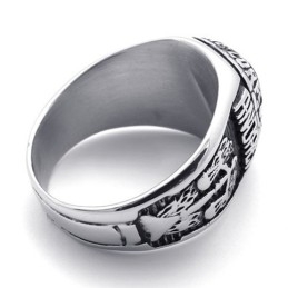 Bague En Titane Avec Pierres Précieuses