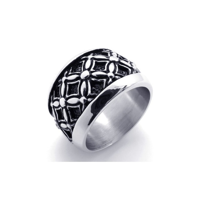 Bague En Titane Vintage Noire Bague En Titane Vintage Noire