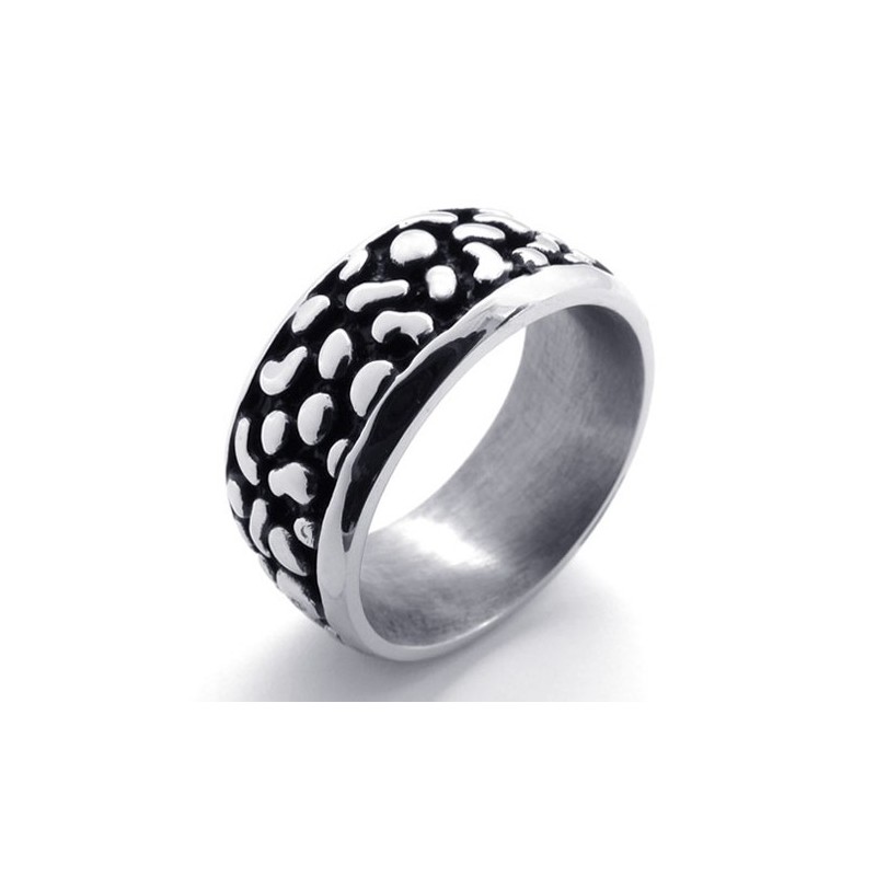 Bague En Titane Vintage Noire Bague En Titane Vintage Noire