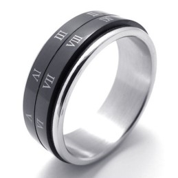 Bague En Titane Noir