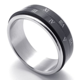 Bague En Titane Noir